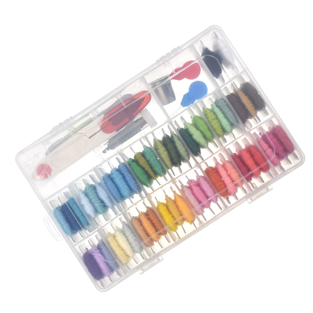 Embroidery Pattern - 50-teiliges Sortiment Stickerei-Set für Anfänger mit