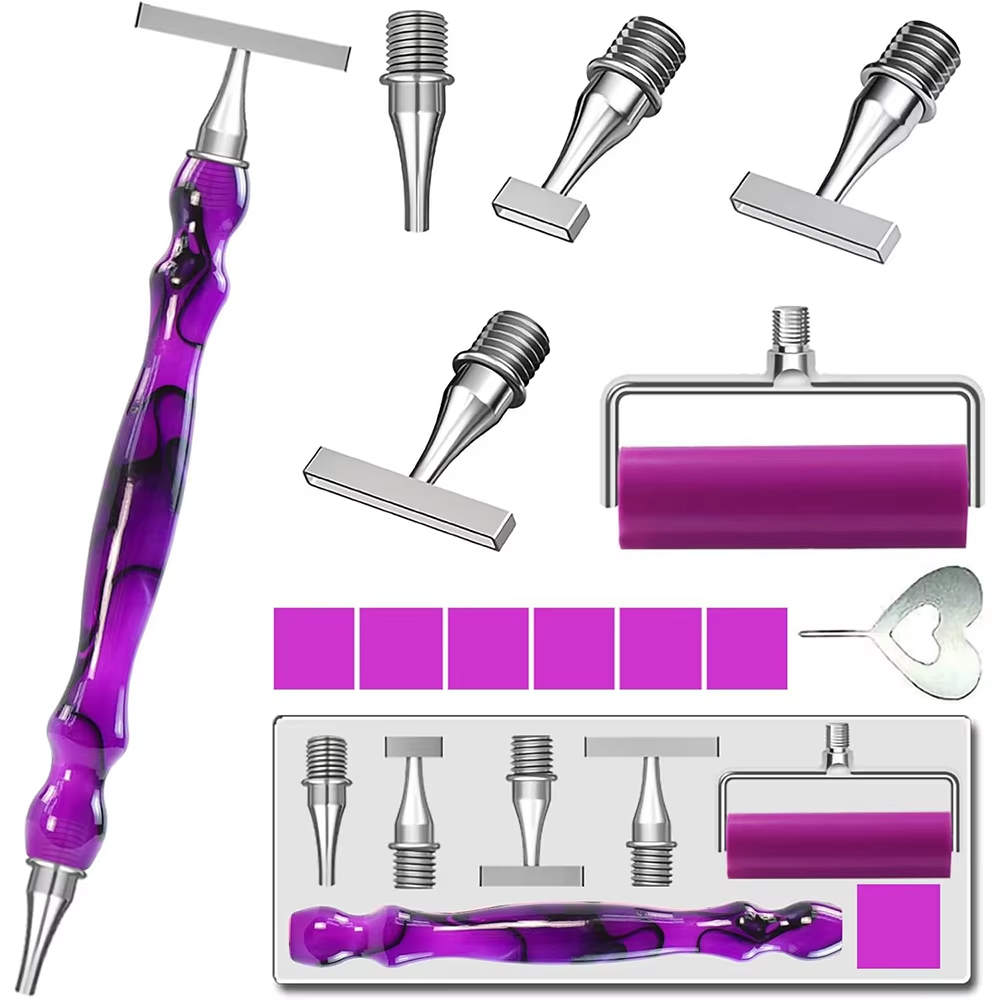 Embroidery Uae - Ergonomisches Diamond-Painting-Kunst-Set mit Perlen-Dotting-Stiften, mit fein