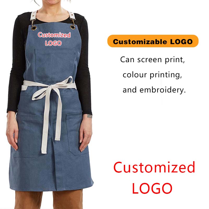 Embroidery Apron - Anpassbare wasserdichte Stickerei-Schürze mit Logo und