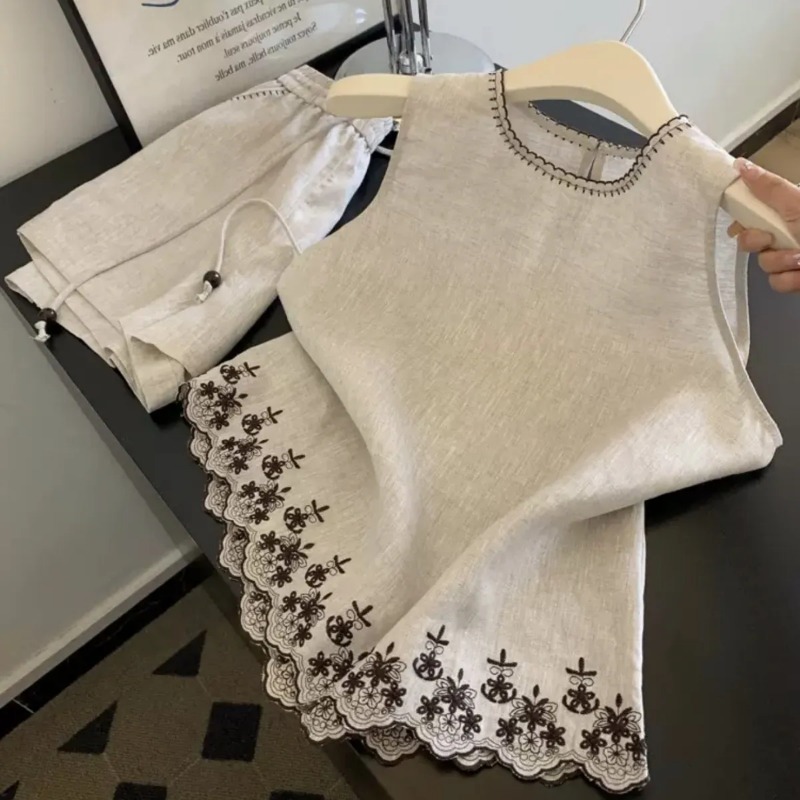 Embroidery Simple - Einfacher alter Geldstil aus Baumwolle und