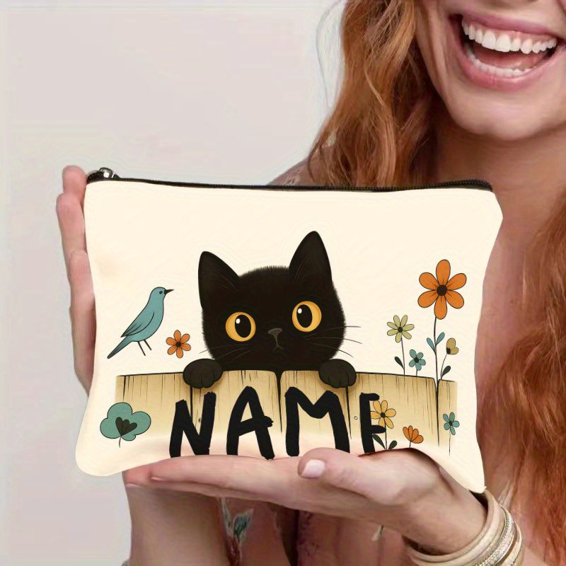 Embroidery Name Designs - Personalisierte Kosmetiktasche mit Namen/Text & Stickerei