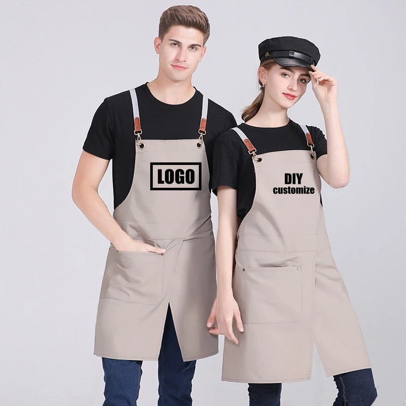 Embroidery Apron - Benutzerdefinierte Stickerei Druck Logo Männer Frauen