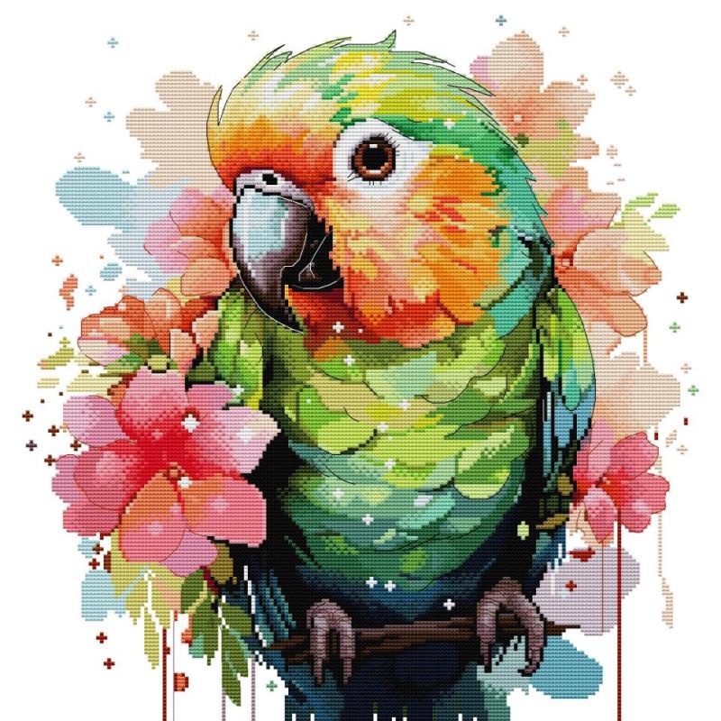 Embroidery Meaning - Vogel Muster Papagei Kreuz stich Kit