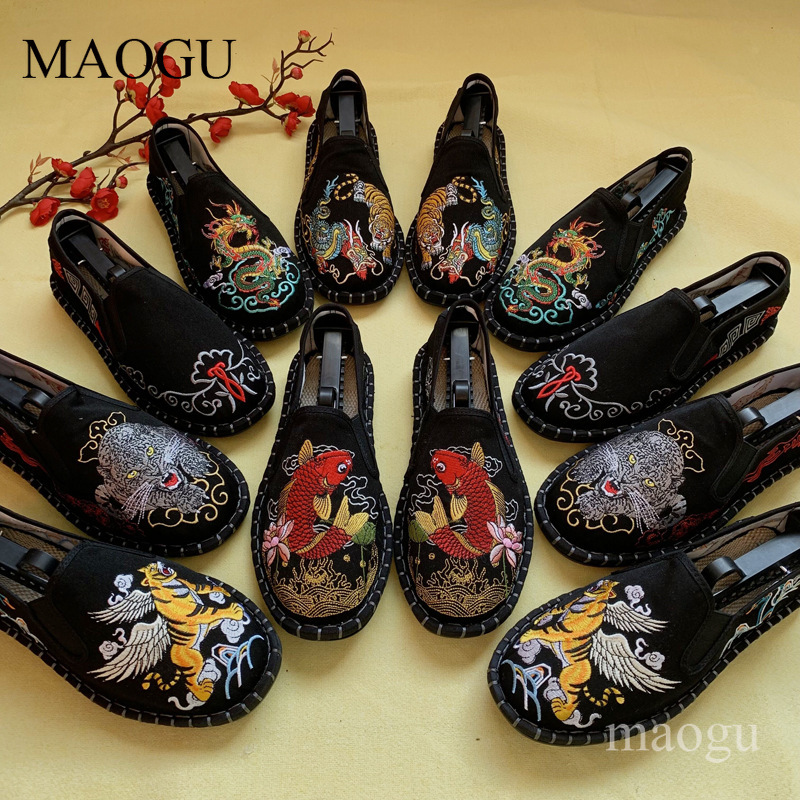 Embroidery Pattern - Unisex-Slipper im chinesischen Stil mit Stickerei,