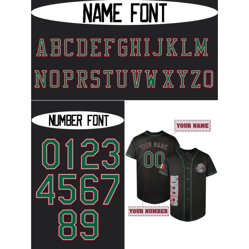 Angepasst Name & Nummer männer – Embroidery Name Designs Bewertung und Preis