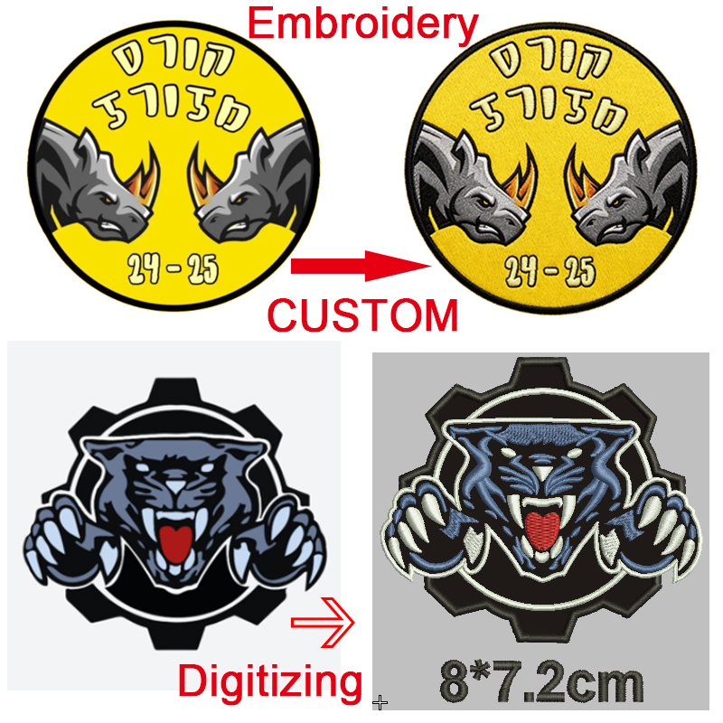 Anpassbare bestickte Aufnäher, – Embroidery Name Designs Bewertung und Preis