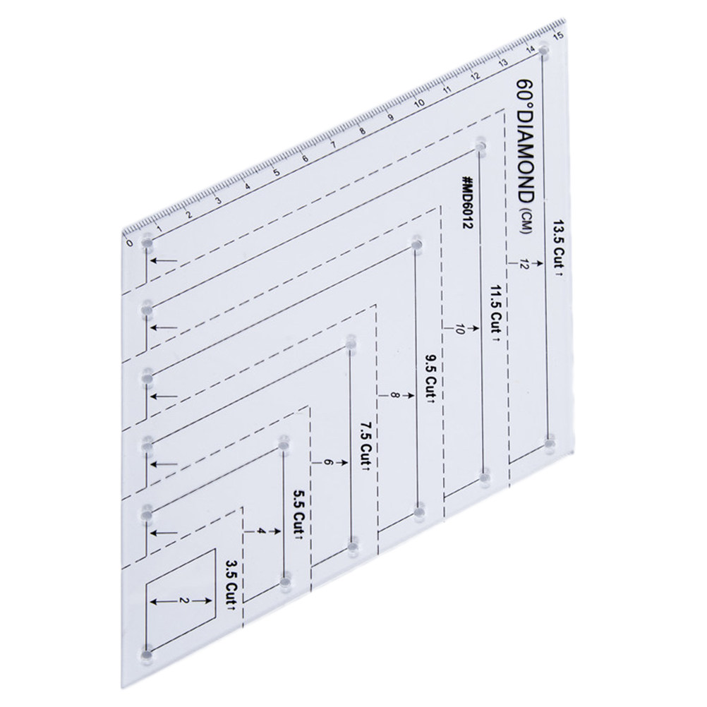 Acryl-Quiltlineal, 60-Grad-Sch – Embroidery Quilting Bewertung und Preis