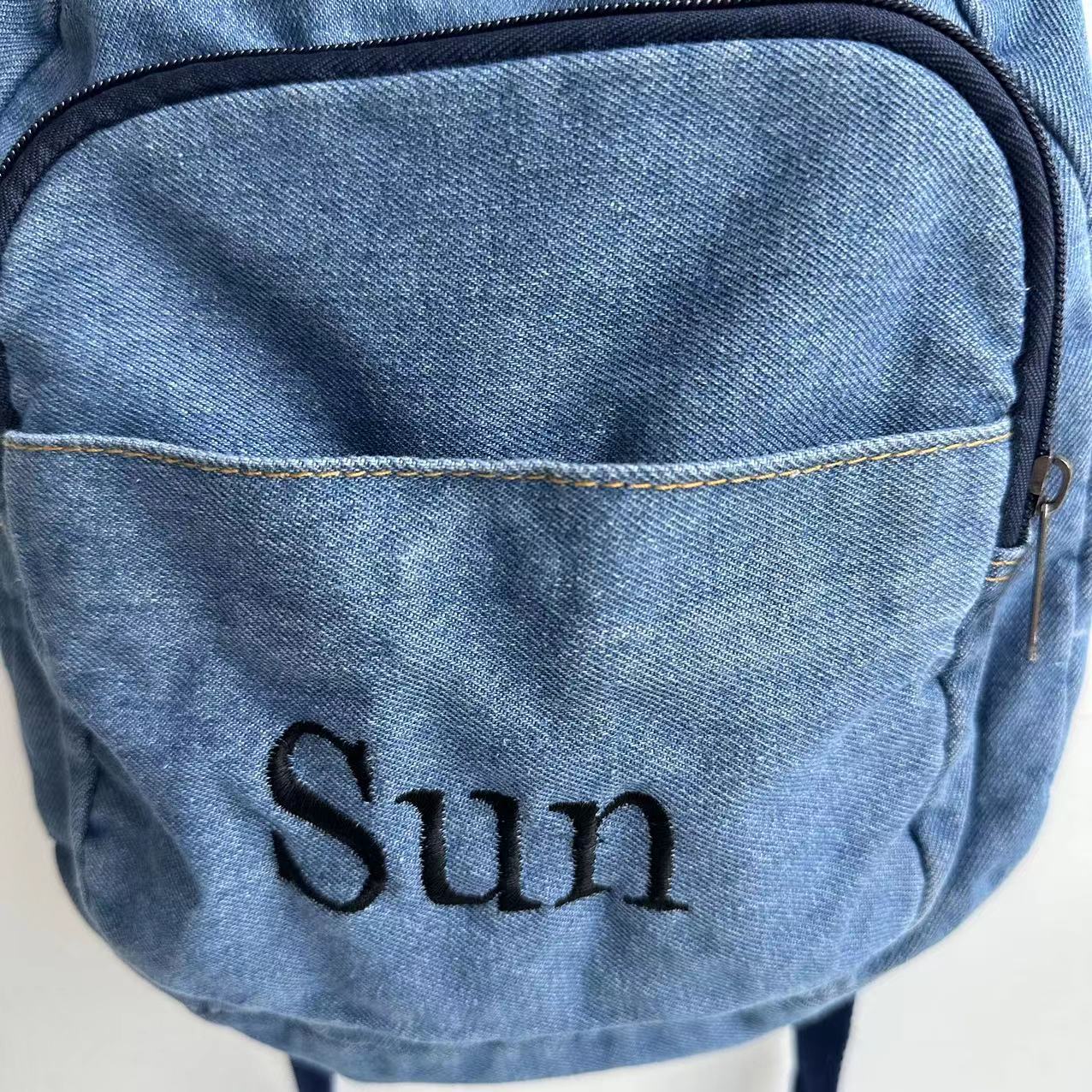 Denim Rucksack Mädchen neue St – Embroidery Simple Bewertung und Preis