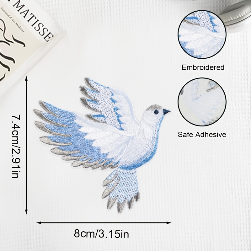 1 Stück blau-weiß verlaufender – Embroidery Meaning Bewertung und Preis