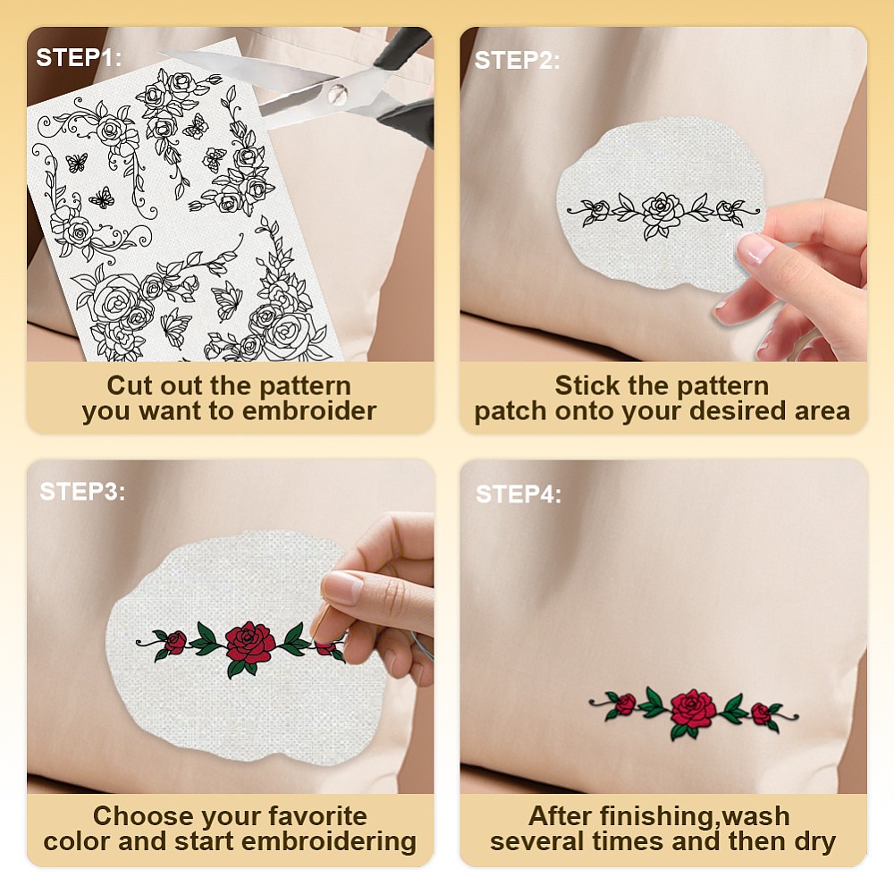 38 Stück Rosen-Spitzenmuster,  – Embroidery Rose Stitch Bewertung und Preis