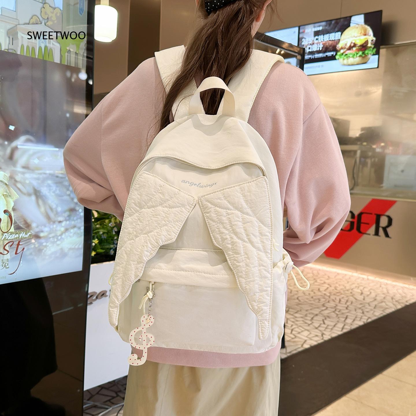 Damen-Rucksack mit rosa Engels – Embroidery Quilting Bewertung und Preis