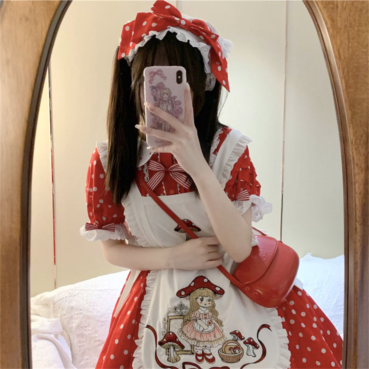 Japanischen Süßen Stil Lolita  – Embroidery Apron Bewertung und Preis