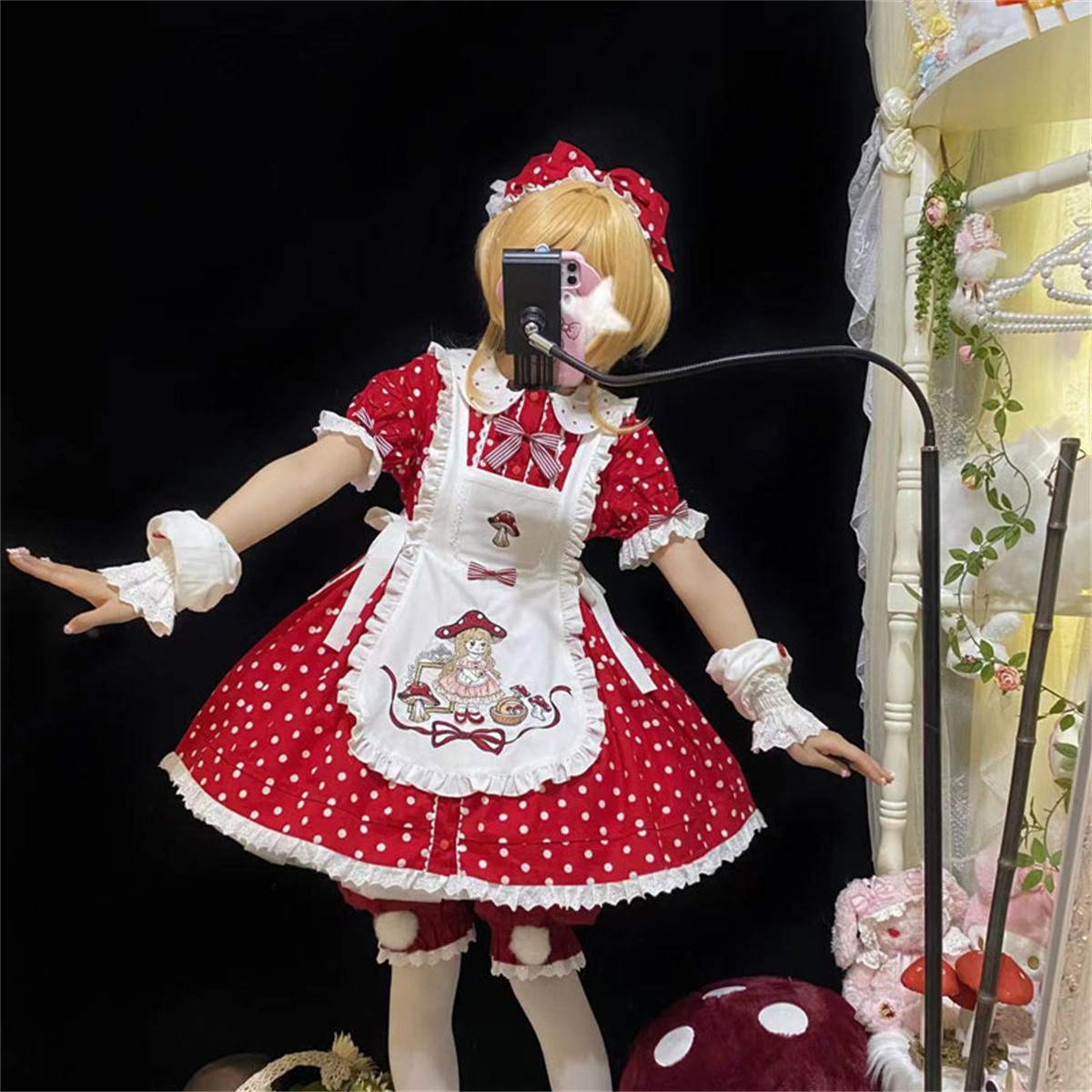 Japanischen Süßen Stil Lolita  – Embroidery Apron Bewertung und Preis