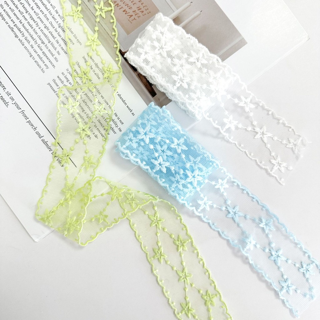 Sternbesticktes Band, weiches  – Embroidery Ribbon Bewertung und Preis