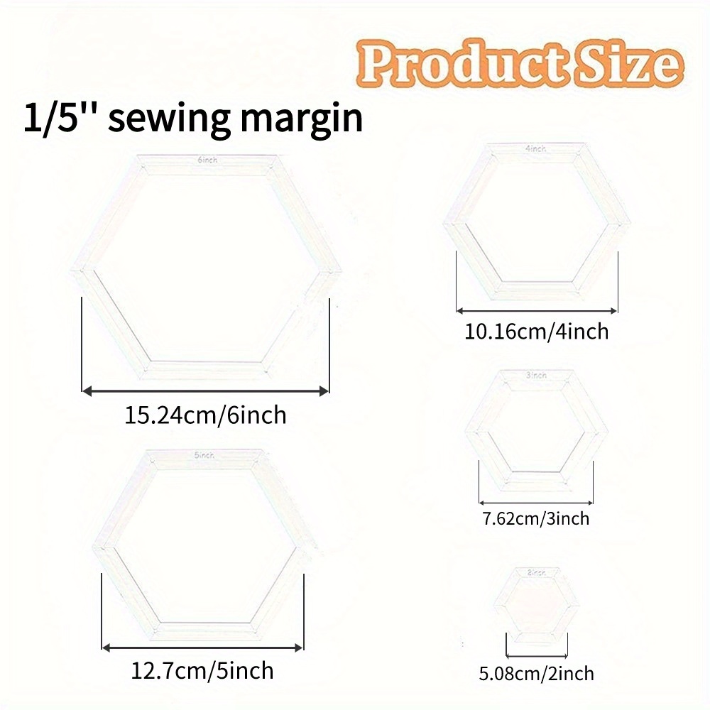 5-teiliges Sechseck-Quilt-Scha – Embroidery Quilting Bewertung und Preis