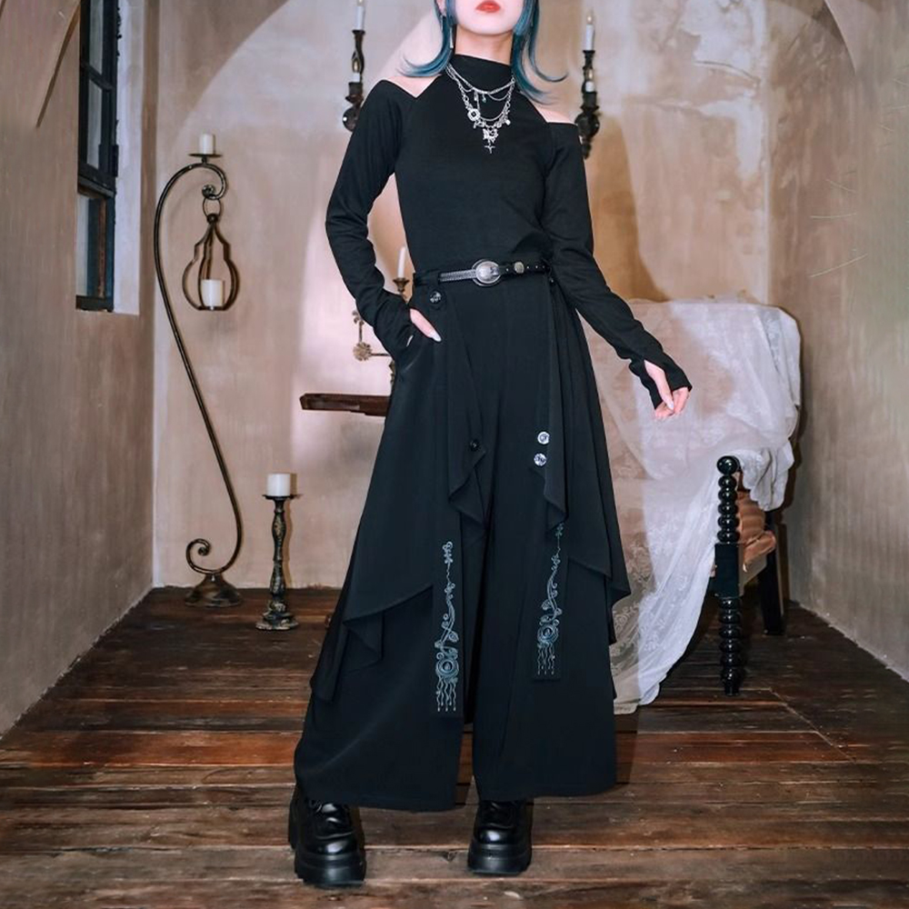 Dunkle Gothic bestickte Band g – Embroidery Ribbon Bewertung und Preis