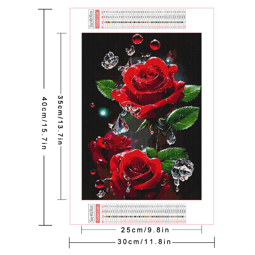 AZQSD Diamant-Gemälde voller B – Embroidery Rose Stitch Bewertung und Preis