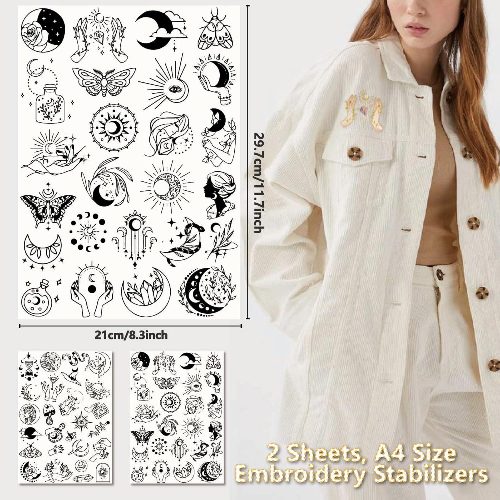 51 Stück Boho Mond Sonne wasse – Embroidery Pattern Bewertung und Preis